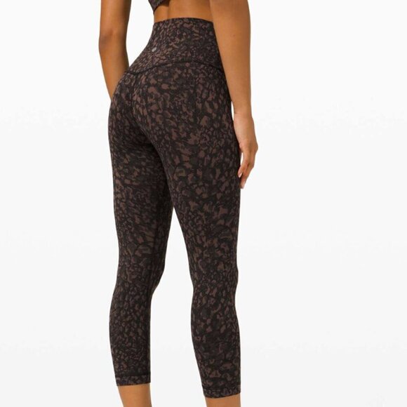 Lululemon Align Crop *21" Wild Thing Camo Brown Earth Multi - Picture 5 of 5
